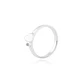 Anillo de Plata Esterlina 925 Corazón Inclinado - Miniatura 1
