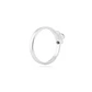 Anillo de Plata Esterlina 925 Corazón Inclinado - Miniatura 2