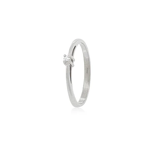 Anillo de compromiso Platino Modelo Mónaco Diamante Solitario de 6ptos
