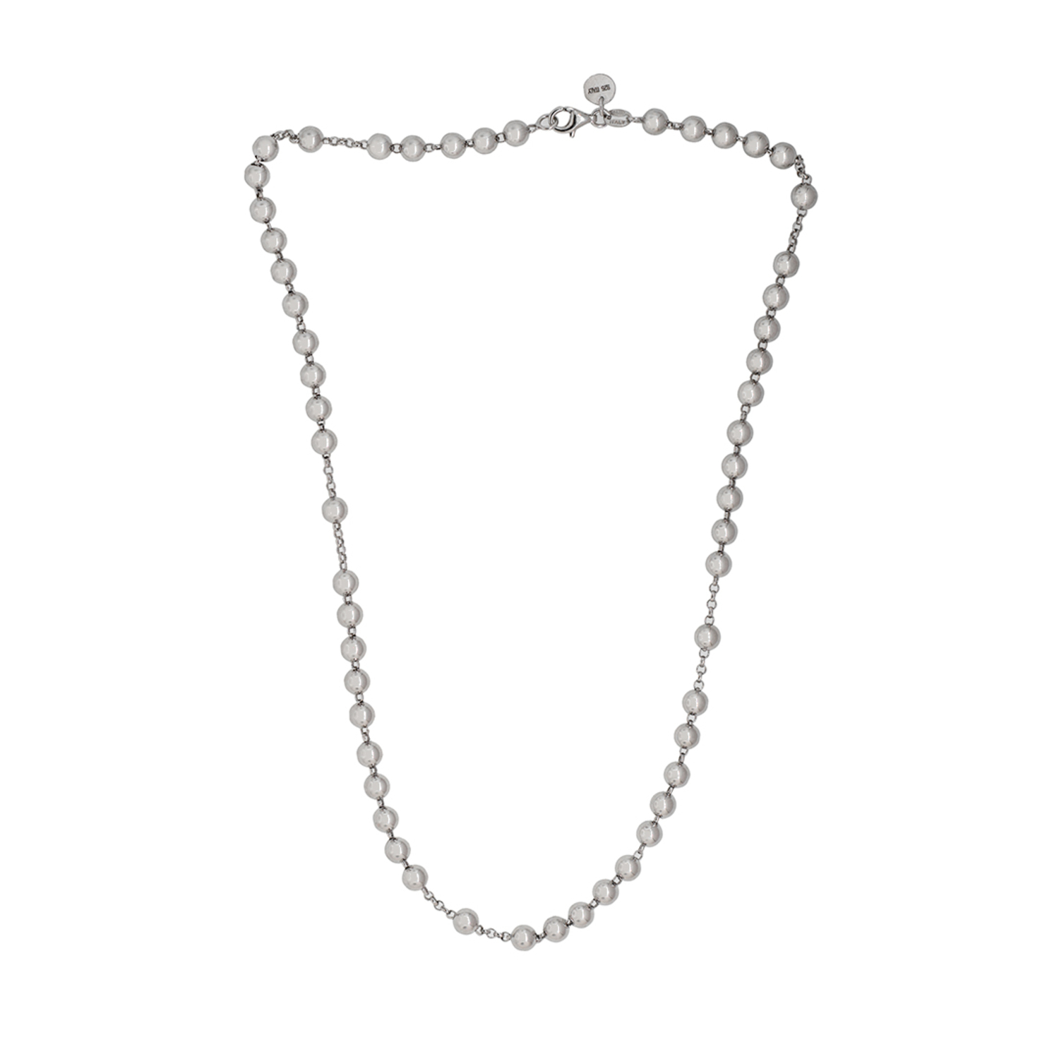 Collar de Plata Esterlina 925 Rosario Bolitas 1