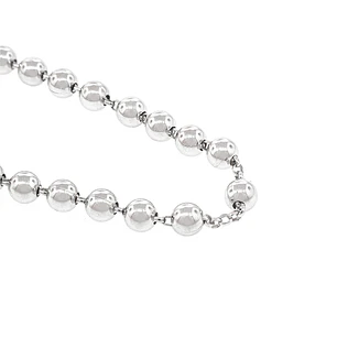 Collar de Plata Esterlina 925 Rosario Bolitas