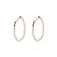 Aros Oro Miel 18kt  Hexagonal 15mm - Miniatura 1