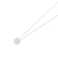 Collar Oro Blanco 18kt Cuadrado con Relieve de Diamantes - Miniatura 1