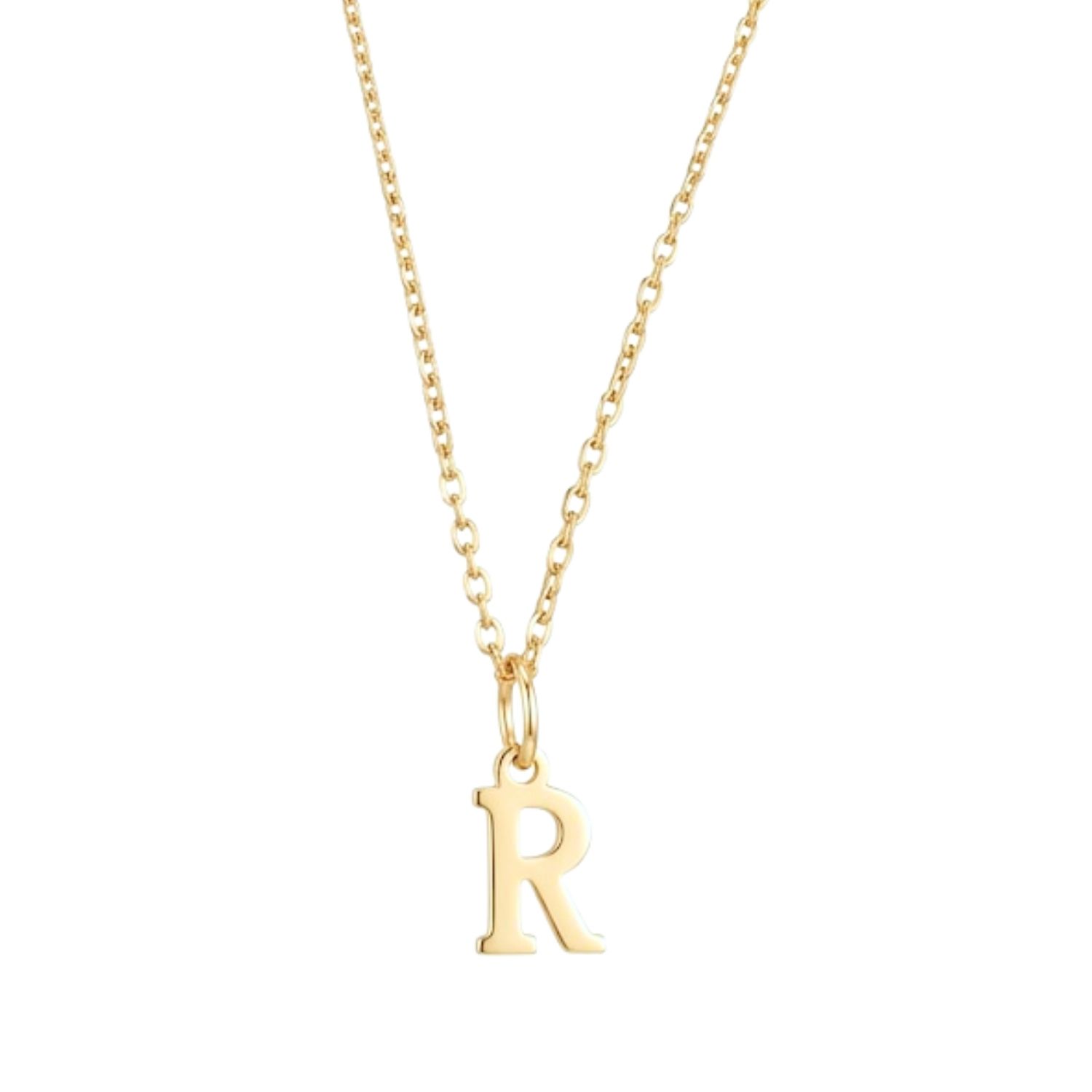 Colgante Inicial R Magnífica Oro Miel 18kt 2
