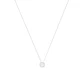 Collar Oro Blanco 18kt Cuadrado con Relieve de Diamantes - Miniatura 3