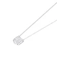Colgante Oro Blanco 18kt Cuadrado y Líneas Circonitas - Miniatura 2