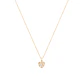 Colgante de Oro 18kt Corazón Circón - Miniatura 3