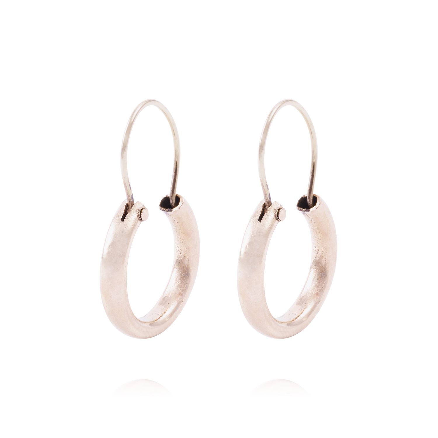 Aros Oro Miel 18kt Argolla Tubo 10mm 1