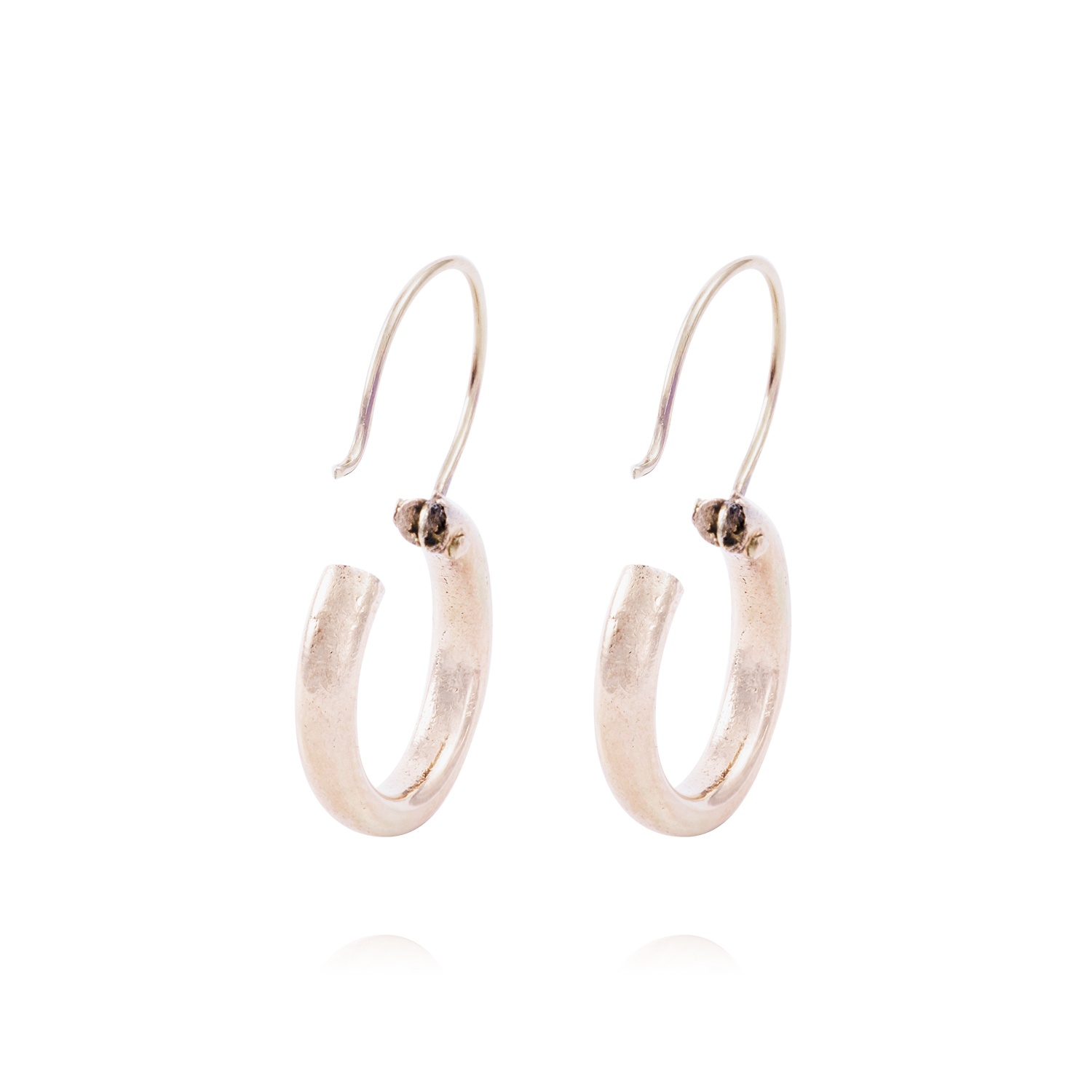 Aros Oro Miel 18kt Argolla Tubo 10mm 3