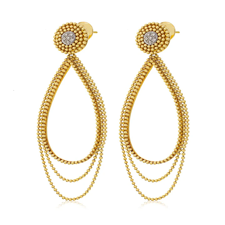 Aros Oro Amarillo 18kt Diamantes 3