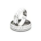 Par Argollas Matrimonio de Oro Blanco 18kt King 5,0mm - Miniatura 1