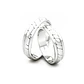 Par Argollas Matrimonio de Oro Blanco 18kt King 5,0mm - Miniatura 3