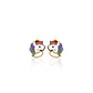 Aros de Oro 18kt Unicornio Esmaltado - Miniatura 1