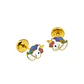 Aros de Oro 18kt Unicornio Esmaltado - Miniatura 2