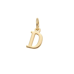 Colgante Inicial D Elegance Oro Miel 18kt