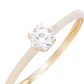 Anillo Oro Amarillo 18kt Solitario con Engaste de Corona - Miniatura 3
