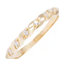 Anillode Oro 18Kt de Compromiso 1/2 Cintillo con Circon - Miniatura 2