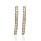Aros de Oro 18kt Argollas Circones de Riel - Miniatura 2
