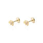 Aros de Oro 9kt Elefante Circon - Miniatura 1