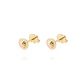Aros de Oro 9kt Elefante Circon - Miniatura 3