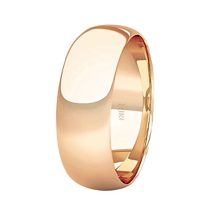 Argolla Matrimonio de Oro Miel 18kt Inglés Argos de 5,0mm 1