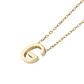 Collar de Plata Esterlina 925 Letra G Revestido en Oro 18kt - Miniatura 1