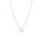 Collar de Plata Esterlina 925 Letra G Revestido en Oro 18kt - Miniatura 2