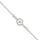 Pulsera de Plata Esterlina 925 Flor de Nácar con Circonita - Miniatura 2