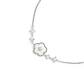 Pulsera de Plata Esterlina 925 Flor de Nácar con Circonita - Miniatura 3