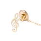Piercing de Oro de 9kt Nota musical con colgante - Miniatura 2