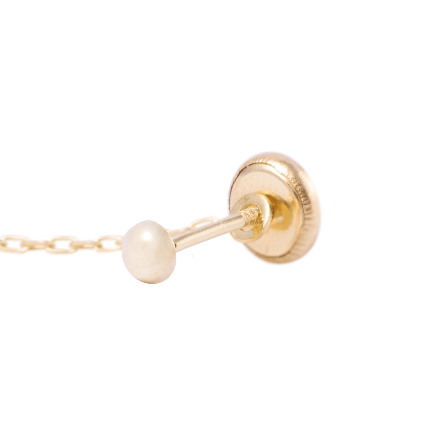 Piercing de Oro de 9kt Nota musical con colgante 3
