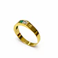 Anillo Oro Amarillo 18kt Circón Esmeralda - Miniatura 2