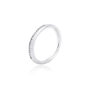 Anillo Oro Blanco 18kt Diamantes 12 Pts Corte Brillante SI/H