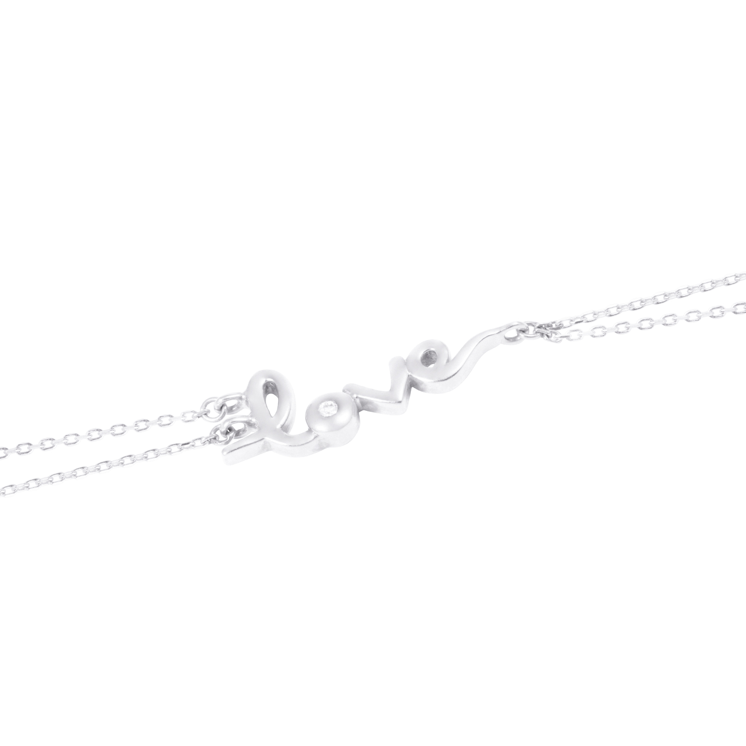 Pulsera Oro Blanco 18kt Tipo Anillo Love Diamante 1 Pts 2