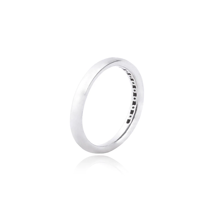 Anillo Oro Blanco 18kt Diamantes 12 Pts Corte Brillante SI/H 3