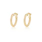 Aros de Oro 18kt Argollas Tipo Pequeña 10MM - Miniatura 1