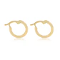 Aros de Oro 18kt Argollas Tipo Pequeña 10MM - Miniatura 2