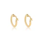 Aros de Oro 18kt Argollas Tipo Pequeña 10MM - Miniatura 3