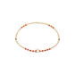 Pulsera de Plata Esterlina 925 Estrella naranja Bañado en Oro 14kt - Miniatura 3
