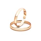 Par Argollas Matrimonio de Oro Miel 18kt Alexandrina de 3,0mm - Miniatura 1