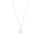 Colgante de Oro 18kt Corazón Bicolor Circonita - Miniatura 3