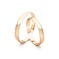 Par Argollas Matrimonio de Oro Miel 18kt Alexandrina de 3,0mm - Miniatura 2