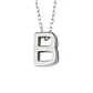 Collar de Plata Esterlina 925 Letra B - Miniatura 2