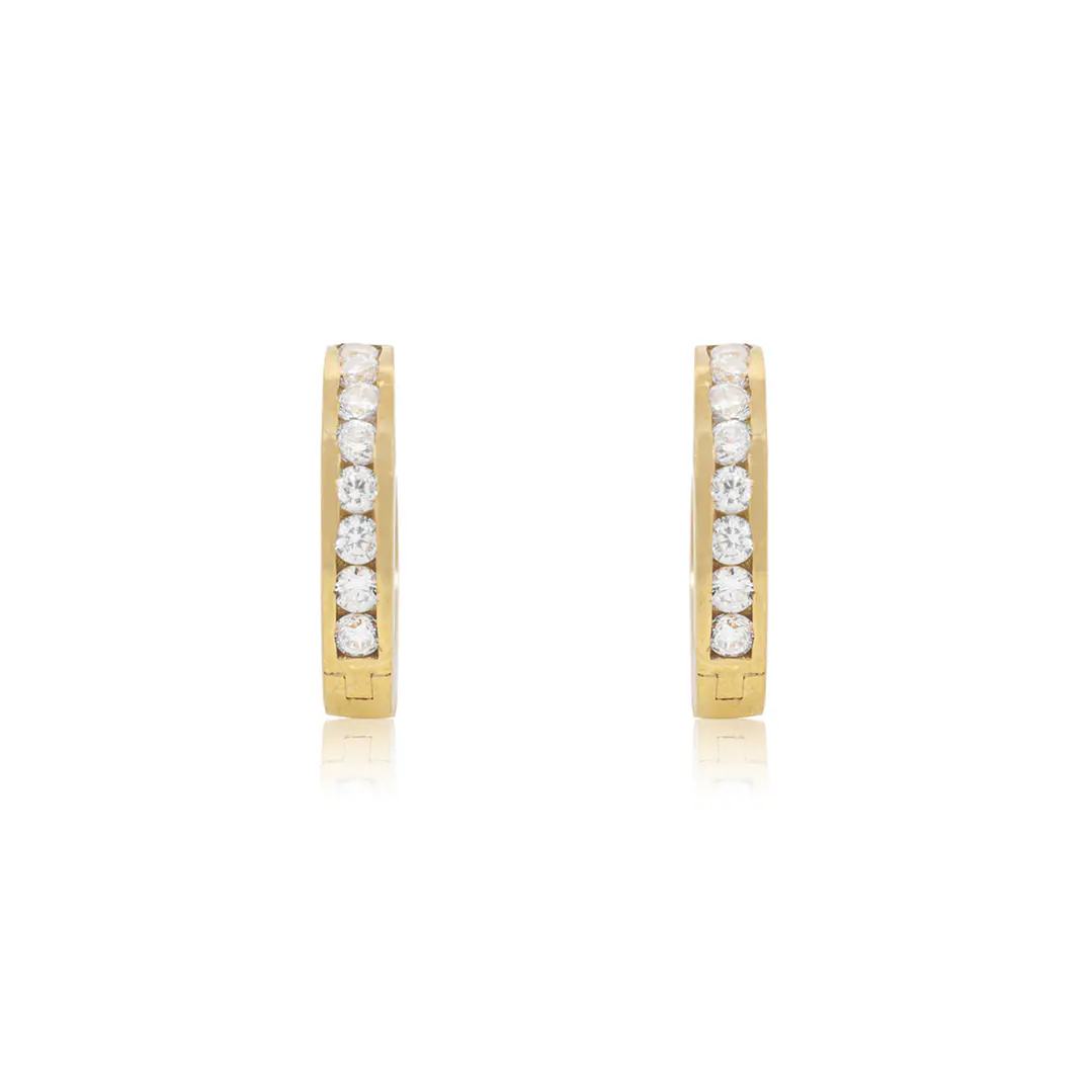 Aros de Oro 18kt Riel de Circones 2