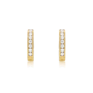 Aros de Oro 18kt Riel de Circones