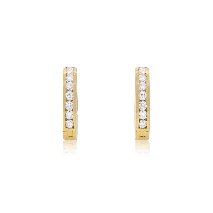Aros de Oro 18kt Riel de Circones 2
