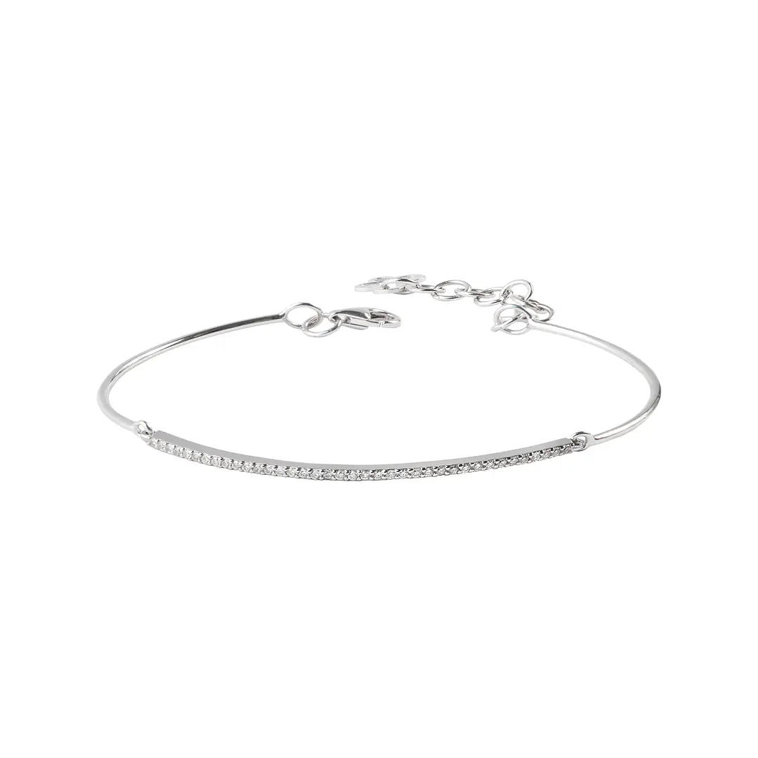 Pulsera Oro Blanco 18kt Diamantes 22 Pts SI/H 2
