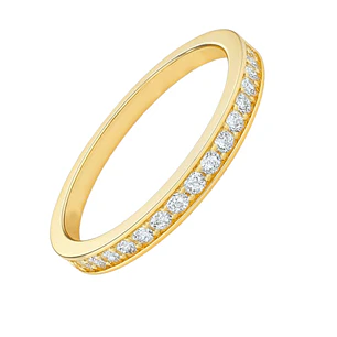Anillo Oro Amarillo 18kt Riel-Infinito Circonita
