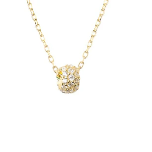 Collar de Oro 18kt Rueda Circon