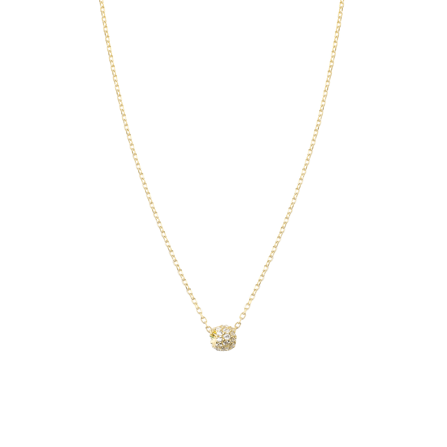 Collar de Oro 18kt Rueda Circon 3